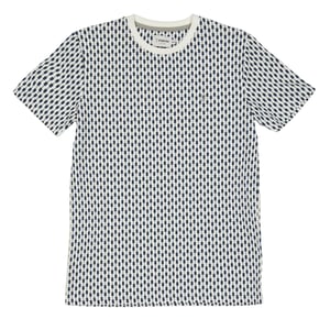 Farah Geborduurd T-shirt met korte mouwen van Geometrisch Jersey voor kinderen/Kinderen (Gebroken wit)