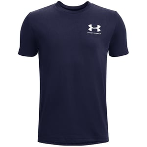 Under Armour Jongens Logo T-shirt met korte mouwen (Marine/Grijs)