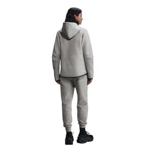 Nike Windrunner Fleece Hoodie med hel dragkedja för dam och dam (Grå/Svart)