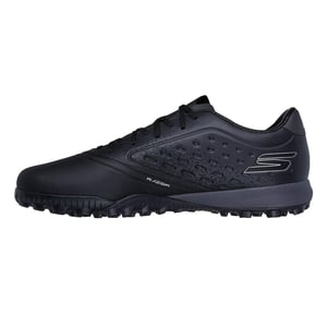 Skechers Heren Razor Snug Fit Kunstgras Voetbalschoenen (Zwart/Zilver)