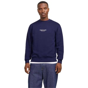 Jack And Jones Sweatshirt med avslappnad passform och rund hals för herrar (Ocean)