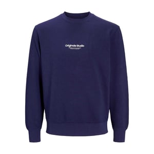 Jack And Jones Sweatshirt med avslappnad passform och rund hals för herrar (Ocean)