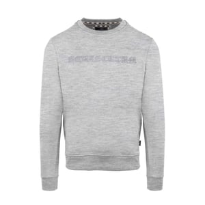 Aquascutum Sweatshirt med ribbad krage för herrar (Grått)