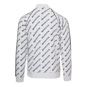 Aquascutum Raglan Track Jacket med hög krage för herrar (Vit)