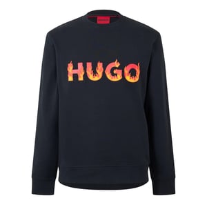 Hugo Heren Ditmo Regular Sweatshirt (Zwart)