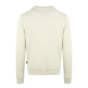 Aquascutum Sweatshirt med ribbad krage för herrar (Smör)