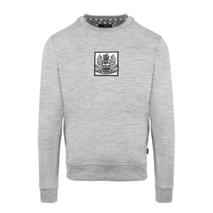 Aquascutum Ribbad Sweatshirt för herrar (Grått)