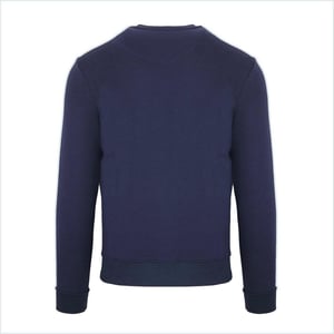 Aquascutum Heren Geribbelde Logo Sweatshirt (Marineblauw)
