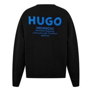 Hugo Heren Logo Sweatshirt (Zwart)
