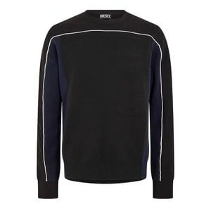 Diesel Mens Wichita Crew Neck Långärmad Sweatshirt (Svart)