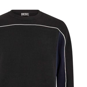 Diesel Mens Wichita Crew Neck Långärmad Sweatshirt (Svart)