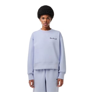 Lacoste Dames/Dames Belettering Relaxed Fit Sweatshirt (Blauw)