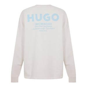 Hugo Heren Naviu Sweatshirt met rugprint (Wit)