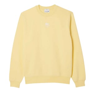 Lacoste Unisex fleece-sweatshirt met logo voor volwassenen (Geel)