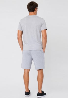 Nike Men's Grey T-Shirt & Grey Shorts Set | Casual Sportswear Outfit