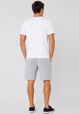Nike Men's White T-Shirt & Grey Shorts Set | Casual Sportswear Outfit
