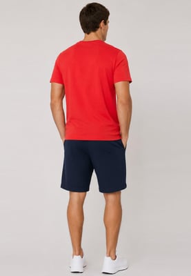 Nike Men's Red T-Shirt & Navy Shorts Set | Casual Sportswear Outfit