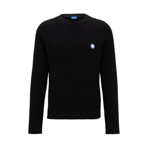 Hugo Unisex Volwassen Regelmatige Raglan Trui (Zwart)