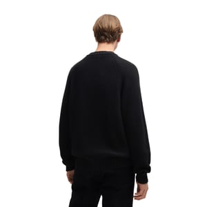 Hugo Unisex Volwassen Regelmatige Raglan Trui (Zwart)
