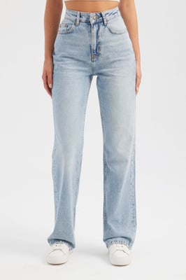 Höga midja raka jeans
