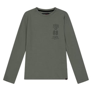 Farah Kinder/Kids Stacked Logo T-shirt met lange mouwen (Groen)