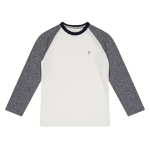 Farah Raglan-baseball-T-shirt voor kinderen (Grijs)
