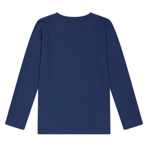 Farah Kinder/Kids Stacked Logo T-shirt met lange mouwen (Blauw)