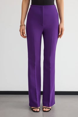 Hoge Taille Rechte Pijpen Broek