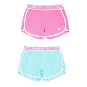 Reebok Meiden hardloopshorts (set van 2) (Aruba Blauw)
