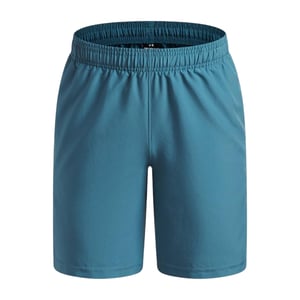 Under Armour Tekniska vävda shorts för pojkar med logotyp (Mörkblå)