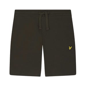 Lyle & Scott Shorts med broderad logotyp för pojkar (Olive)