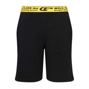 Off White Jongens Industriële Korte Broek (Zwart)