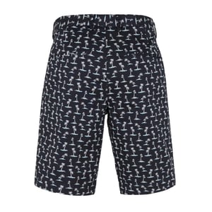 Boss Heren Chino Shorts met all-over print (Pastelblauw)