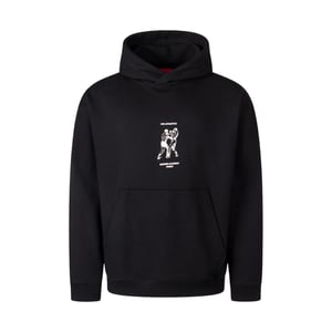 Hugo Unisex-sweatshirt met print voor volwassenen (Zwart)