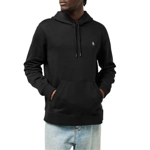 Original Penguin Heren Hooded Regular Hoodie (Echt zwart)