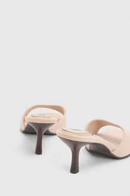 Faith: Mia Faux Suede High Heeled Mules