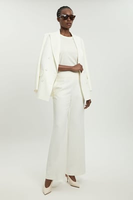 Compact Stretch Tailored Straight Leg Trouser