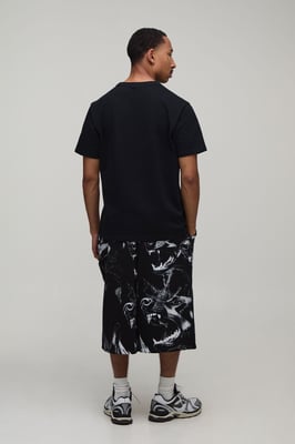 All Over Dog Printed Jersey Bermuda Jort