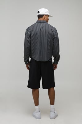 Baggy Fit Pleat Front Smart Longline Short