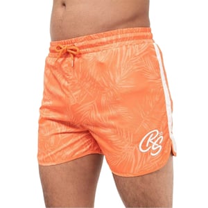Crosshatch Salsola badshorts för män (Orange)