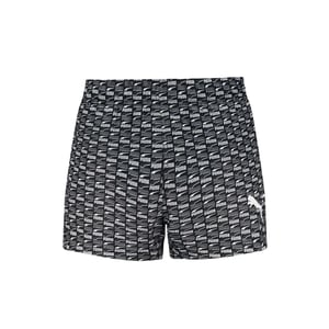 Puma Heren Zwemshort met Herhaalde Print (Zwart)