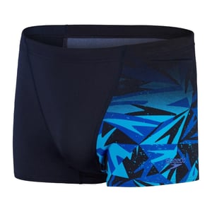 Speedo Hyper Boom badshorts för herrar (SVART/BLÅ)