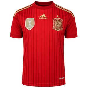 Adidas FEF Spain Home Kids Red Football Jersey