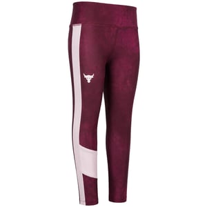 Under Armour x Project Rock Kids Burgundy Ankle Crop Leggings