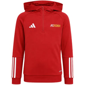 Adidas AS Roma Logo Kids Red Hoodie