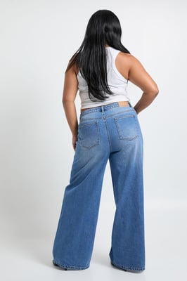 Plus Asymmetric Waistband Jean