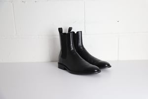Balenciaga Midnight Chelsea Boots in Black Leather