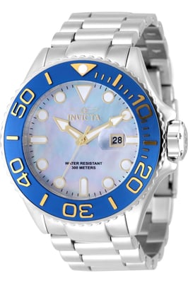 Invicta Grand Diver 49157 Herenhorloge - Quartz Uurwerk - Roestvrij Staal met Parelmoer Wijzerplaat - 52 mm