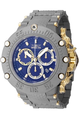 Invicta Subaqua 48193 Herenhorloge - Quartz Uurwerk - Roestvrij Staal met Blauwe Wijzerplaat - 52 mm