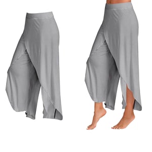 Women's Spandex Harem Yoga Pants Breathable Lounge Trousers, Grey